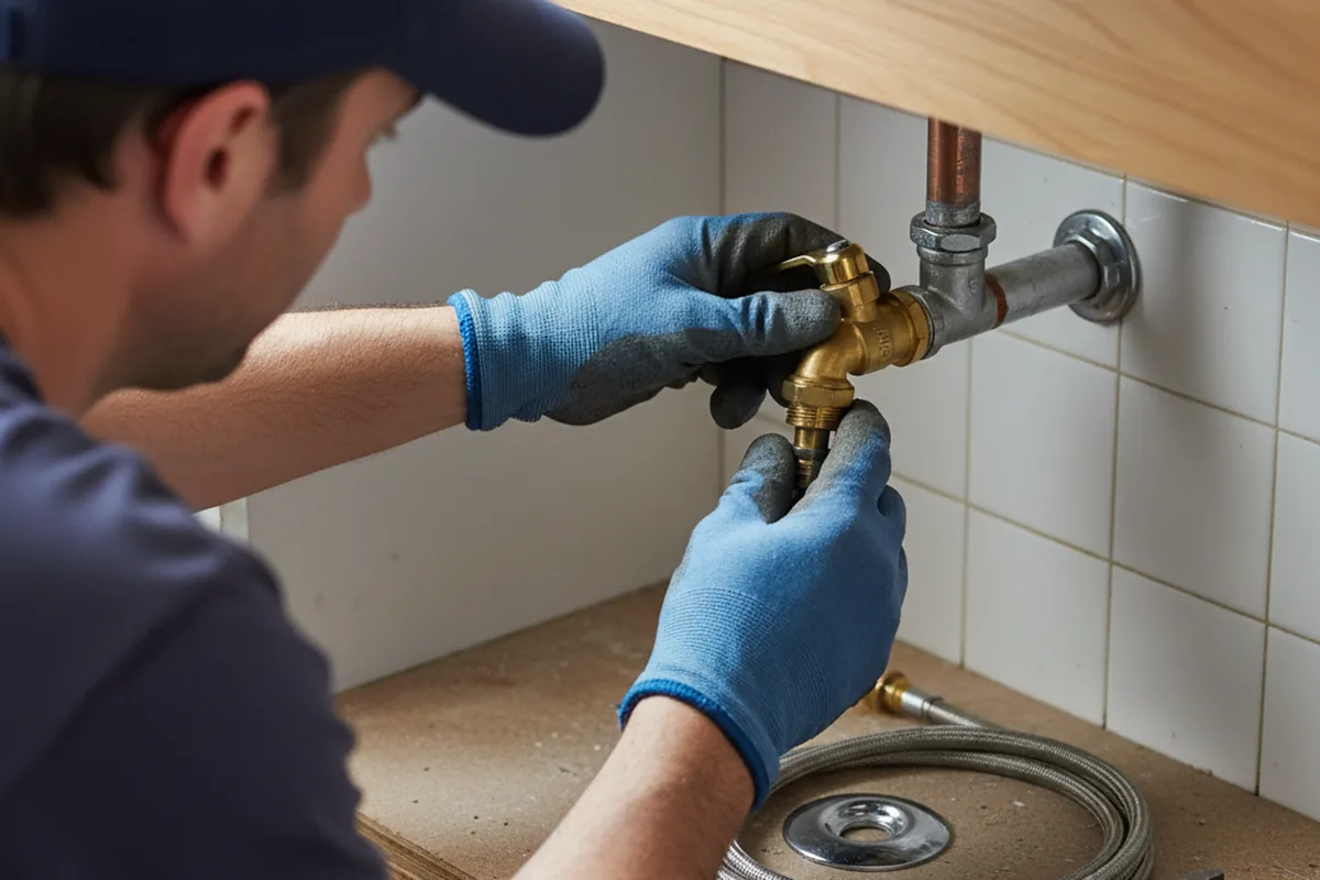 Shutoff valve and fitting work during Emergency Plumbing in Connellsville